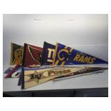 Team football pennants lot