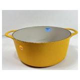 Cousances enameled cast iron pot, orange 10x11