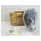Gas mask in box