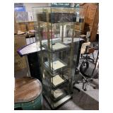 6.5ft Tall Glass Display Case with Shelves