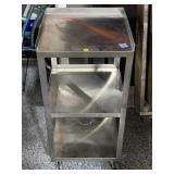 Small Rolling Stainless Rack - approx. 2ft tall