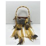 Native American Handmade Dreamcatcher Basket