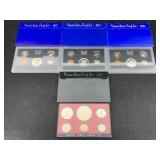 1970, 71, 72 & 73 Us Proof Sets