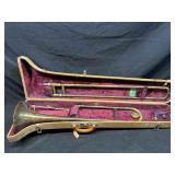 Vtg FE Olds & Son Ambassador Trombone w/ Case. No
