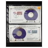 1925 & 1926-s Silver Peace Dollars W/stamps By