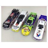 4 Diecast funny cars #73