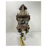 Dutch wall clock, 1960s, w/pendulum, chains &