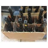 Black composite vases, see photos, 15in tallest