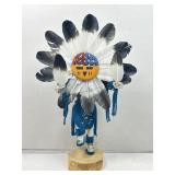 Navajo Signed Sunface Kachina 22.5in H