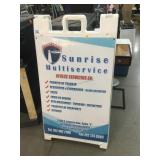 Signs add Plasticade double sided sign, 24x45in