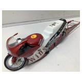 Signed die cast motorcycle racer