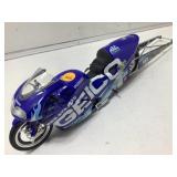 Signed die cast motorcycle racer