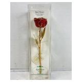 Real Preserved Rose in 24K Gold