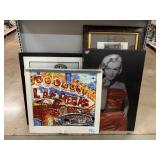 Mixed media art, Reverse painted glass salvaged