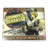 Metal sign Grumpys Garage 16x12ListRef93