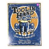 Tool in Hand Garage  Metal sign 16x12ListRef93