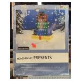 30 inch Lighted Holographic PRESENTS in Box.