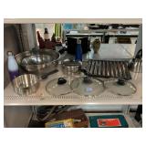 XL Mixing Bowl, Oven Tray, Pots & Pans.