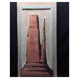David W Palmer Southwest Style Stucco Painting.