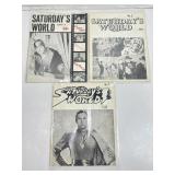 Vintage Saturdays World comic books No1,2 and 3