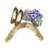 Assorted Eagle outfitters warm hat, snap in fur