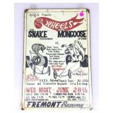 Hot Wheels, Fremont Raceway Metal sign 16x12