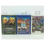 Asstd playing cards, LV Boardwalk, Zion Natl Pk &