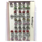 Bling fashion costume jewelry rings in display