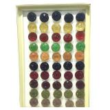 Bling fashion costume jewelry rings in display