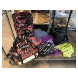 Backpacks, fashion purses, cinch sack and