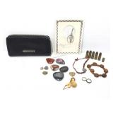 Billfold clutch, stone collection and more.