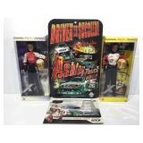2 driver Ashley Force Hood Mattel dolls in box