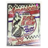 Americaï¿½s Racing showplace Metal sign