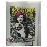 Death NYC 2016 signed, embossed Marilyn/scratcher