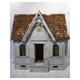 Handcrafted wood dollhouse. 21x11x19
