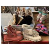Assorted Youth shoes and roller skates. Sizes