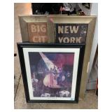 Assorted Jazz Framed Art. Largest Approx 31 x 25.