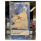 48 inch Animated Lighted Polar Bear in Box.