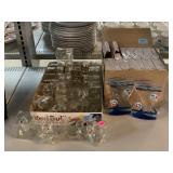 Glass Figurines in Box and Liquid Lava Toys.