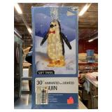 Tinsel 30 inch Animated and Lighted Penguin in