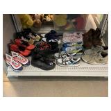 11 pair shoes. Assorted. Most sneakers. Sizes