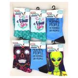 6 pair New Sock Social. Assorted