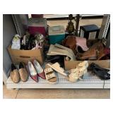 Assorted boots, shoes and sandals. Some size8