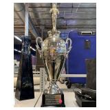 Trophy cup Award on stand 30x10