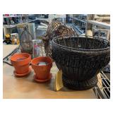 Martha Stewart urn planter, hanging metal
