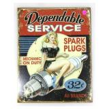 Dependable Service Metal sign 16x12 ListRef93