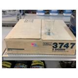 3 dozen 7oz foot and rim Libbey glasses