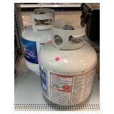 2 propane tanks. Partial full.