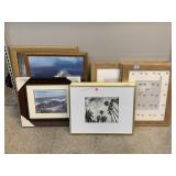4 IKEA frames and 6 assorted Wall art.