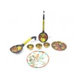 Russian folk art ladles/spoons, hand-painted